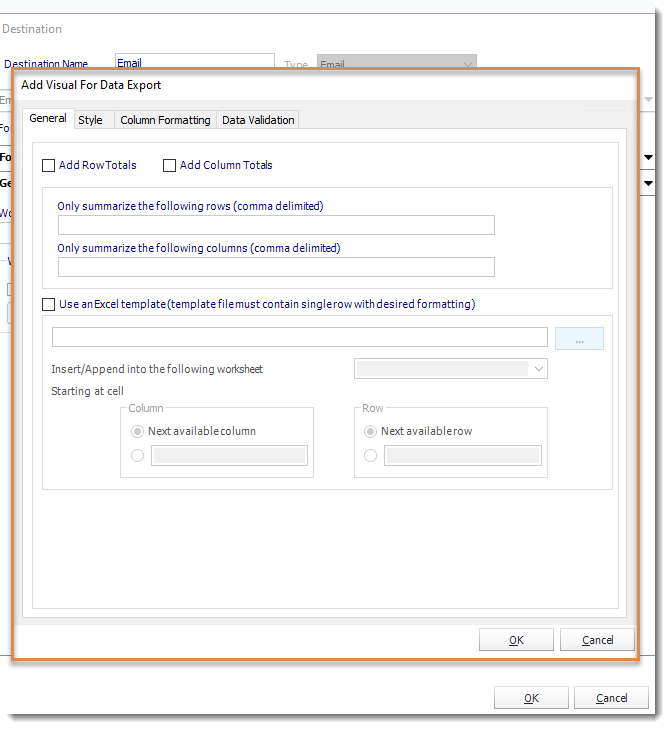 Excel Export in ATRS